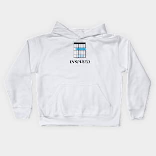 B Inspired B Guitar Chord Tab Light Theme Kids Hoodie